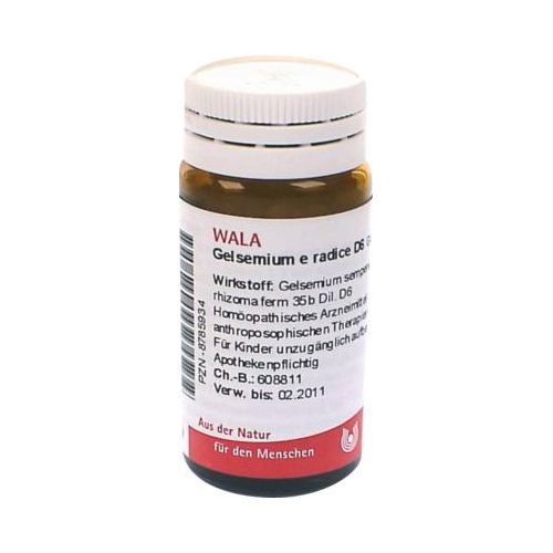 GELSEMIUM E radice D 6 Globuli 20 g