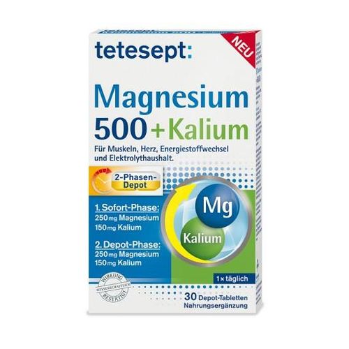 TETESEPT Magnesium 500+Kalium Tabletten 30 St