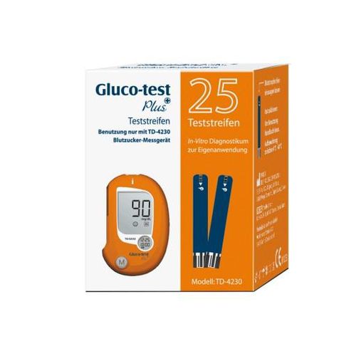 GLUCO TEST Plus Blutzuckerteststreifen 25 St