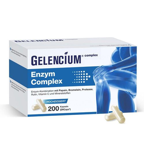GELENCIUM Enzym Complex hochdos.m.Bromelain Kaps. 200 St