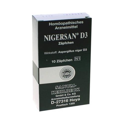 NIGERSAN D 3 Zäpfchen 10 St