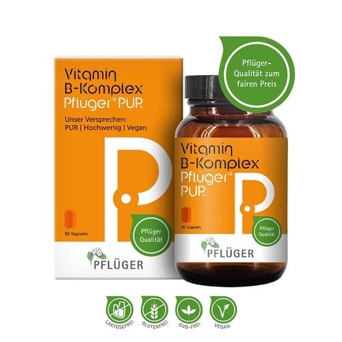 VITAMIN B KOMPLEX Pflüger PUR Kapseln 90 St