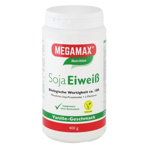 MEGAMAX Soja Eiweiß Vanille Pulver 400 g