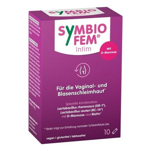 SYMBIOFEM Intim Milchsäurebakterien mit D-Mannose 10 St