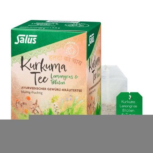 KURKUMA TEE Lemongras & Blüten Bio Salus Fbtl. 15 St