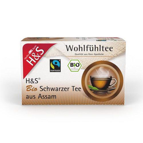 H&S Bio Schwarzer Tee aus Assam Filterbeutel 20X1.80 g