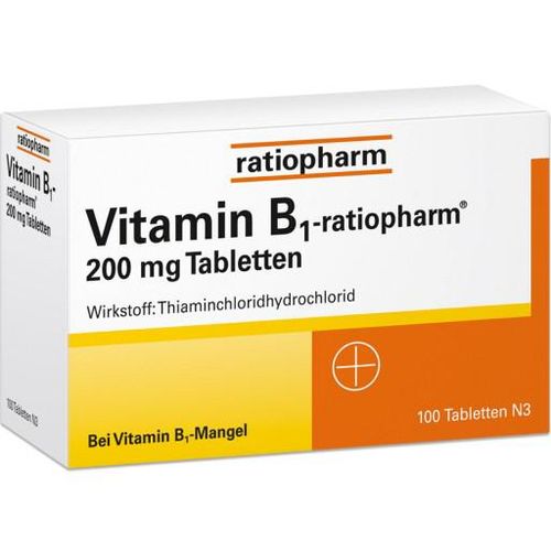 VITAMIN B1-RATIOPHARM 200 mg Tabletten 100 St