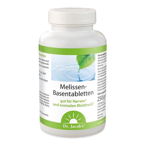 Dr. Jacob's Melissen-Basentabletten B-Vitamine Mineralstoffe 250 St