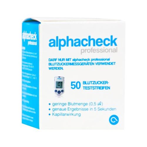 ALPHACHECK professional Blutzuckerteststreifen 50 St