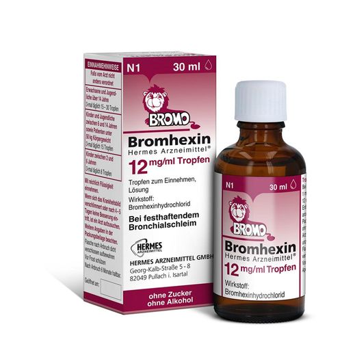 BROMHEXIN Hermes Arzneimittel 12 mg/ml Tropfen 30 ml
