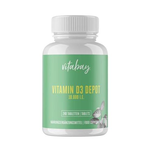 VITAMIN D3 DEPOT 10.000 I.E. Cholecalcif.veg.Tabl. 240 St