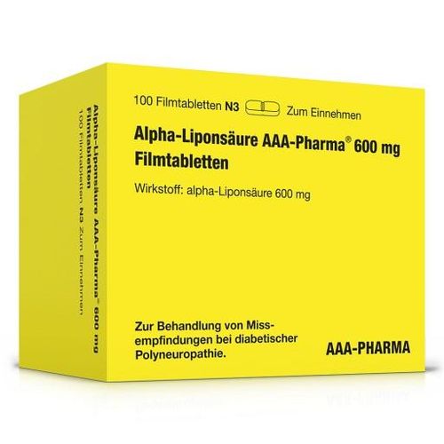 Alpha LIPONSÄURE AAA- Pharma 600 mg Filmtabletten 100 St