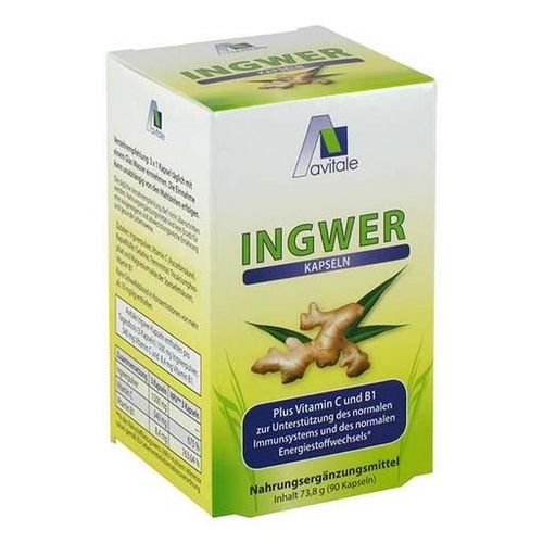 INGWER 500 mg Kapseln+Vitamin B1+C 90 St