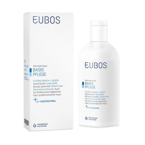 EUBOS BASIS PFLEGE FLÜSSIG WASCH + DUSCH Lotion 200 ml