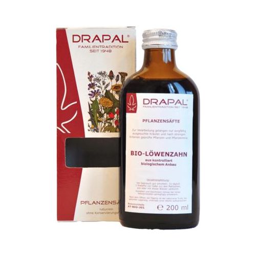 LÖWENZAHNBLÄTTER Bio Pflanzensaft Drapal 200 ml