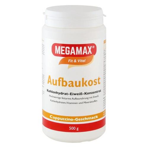 MEGAMAX Aufbaukost Cappuccino 500 G - Aufbaunahrung 500 g