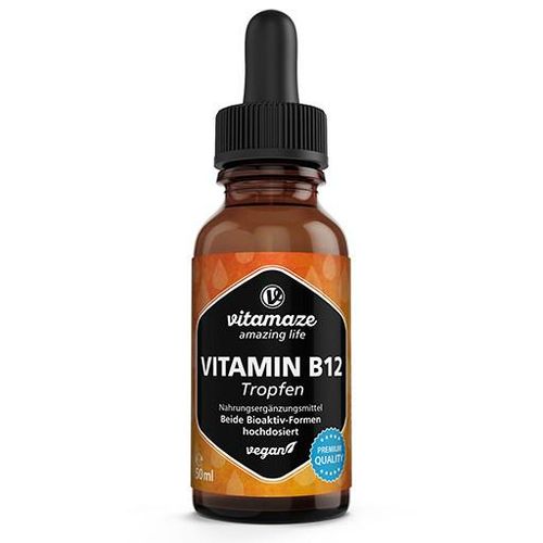 VITAMIN B12 100 µg hochdosiert vegan Tropfen 50 ml