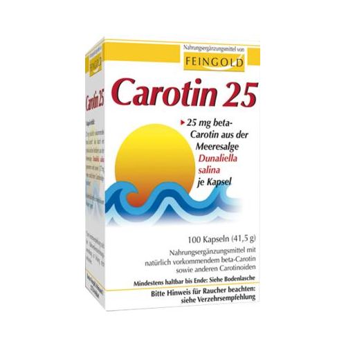 CAROTIN 25 Feingold Kapseln 100 St