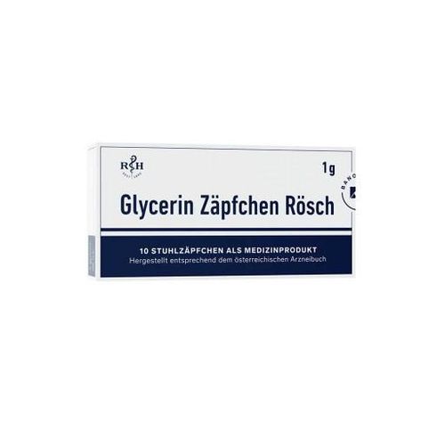 GLYCERIN ZÄPFCHEN Rösch 1 g gegen Verstopfung 10 St