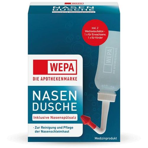 WEPA Nasendusche mit 10x2,95 g Nasenspülsalz 1 P