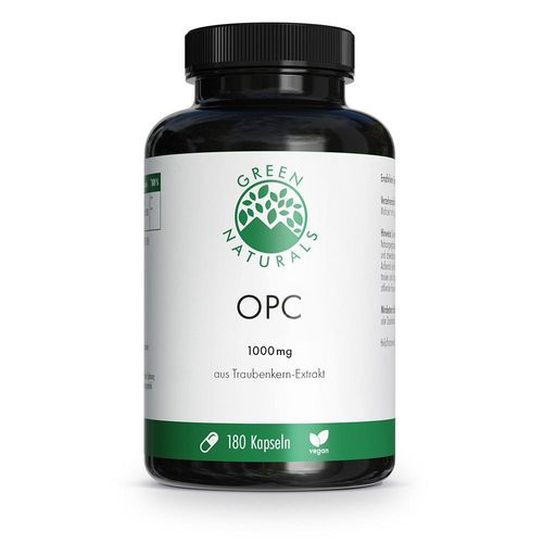 GREEN NATURALS OPC 1000mg aus Traubenkern-Extr.Kps 180 St