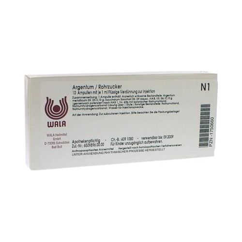 ARGENTUM/ROHRZUCKER Ampullen 10X1 ml