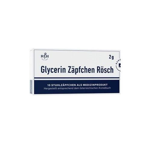 GLYCERIN ZÄPFCHEN Rösch 2 g gegen Verstopfung 10 St