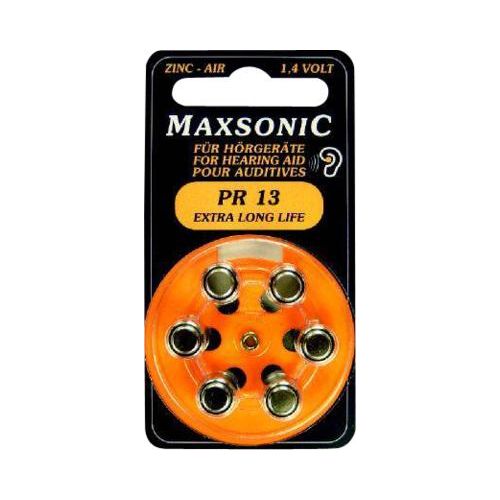 BATTERIEN f.Hörgeräte Maxsonic PR13 6 St