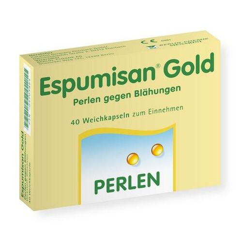 ESPUMISAN Gold Perlen gegen Blähungen 40 St