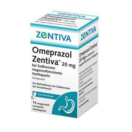 OMEPRAZOL Zentiva 20 mg bei Sodbrennen 14 St