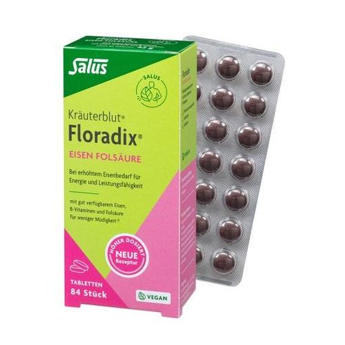 FLORADIX Eisen Folsäure Tabletten 84 St