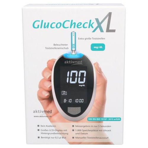 GLUCOCHECK XL Blutzuckermessgerät Set mg/dl 1 St