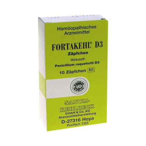FORTAKEHL D 3 Zäpfchen 10 St