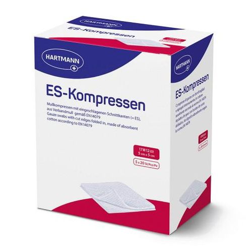 ES-KOMPRESSEN steril 5x5 cm 12fach Großpackung 5X20 St