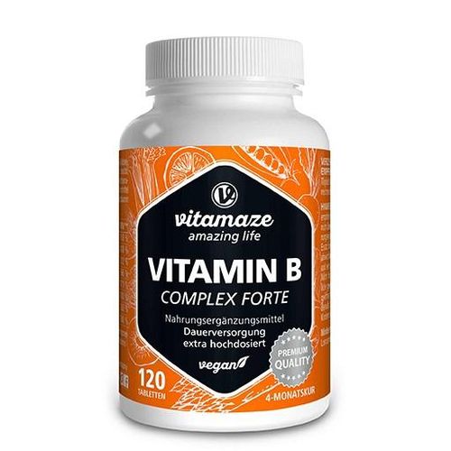 VITAMIN B COMPLEX extra hochdosiert vegan Tabl. 120 St