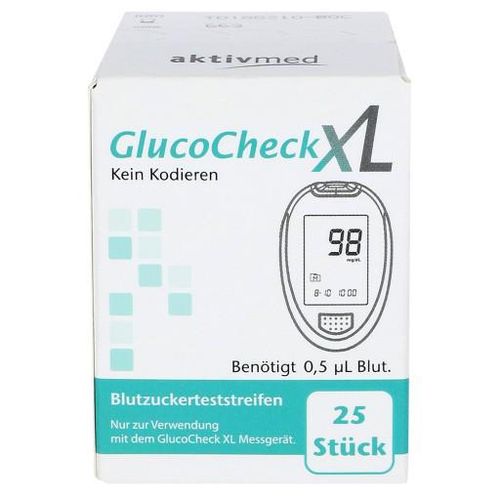 GLUCOCHECK XL Blutzuckerteststreifen 25 St