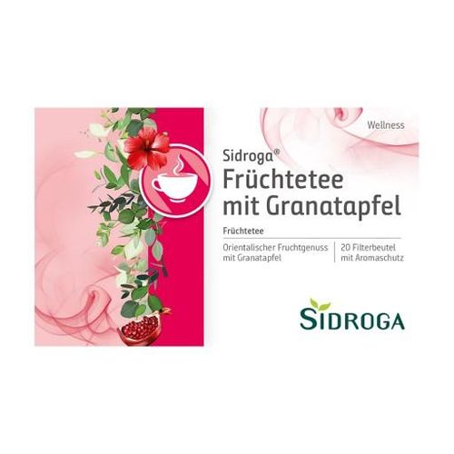 SIDROGA Wellness Früchtetee m.Granatapfel Filterb. 20X2.0 g