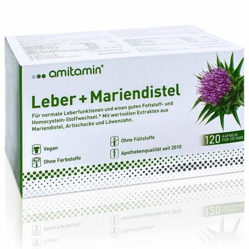 AMITAMIN Mariendistel+Leber Kapseln 120 St