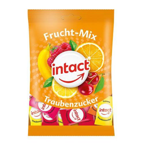 INTACT Traubenzucker Beutel Frucht-Mix 75 g