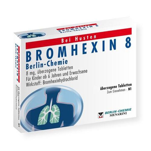 BROMHEXIN 8 Berlin Chemie überzogene Tabletten 50 St