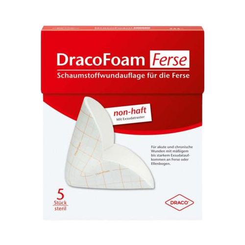 DRACOFOAM Schaumstoff Wundauflage Ferse 5 St