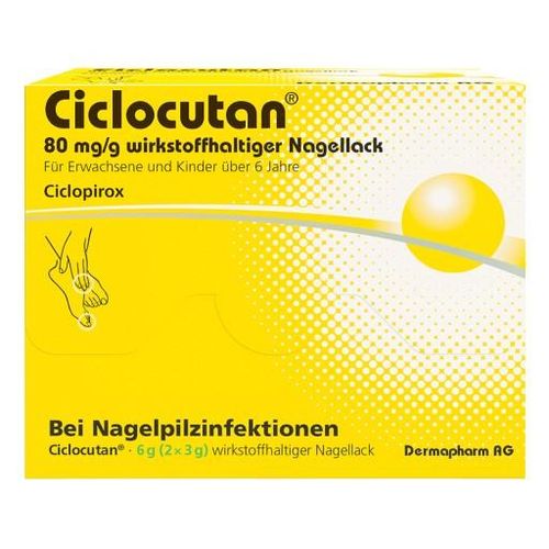 CICLOCUTAN 80 mg/g wirkstoffhaltiger Nagellack 6 g