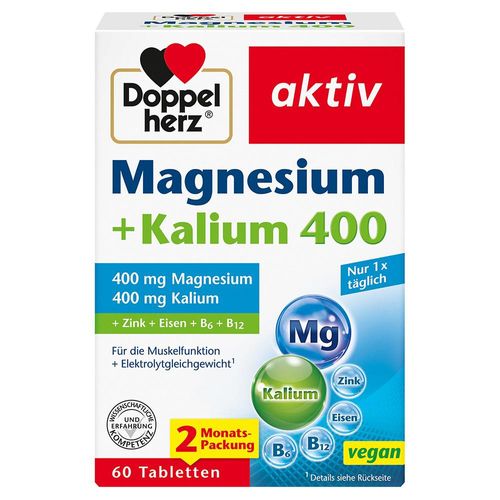 DOPPELHERZ Magnesium+Kalium Tabletten 60 St