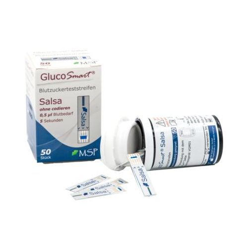 GLUCOSMART Salsa Blutzuckerteststreifen Dose 50 St