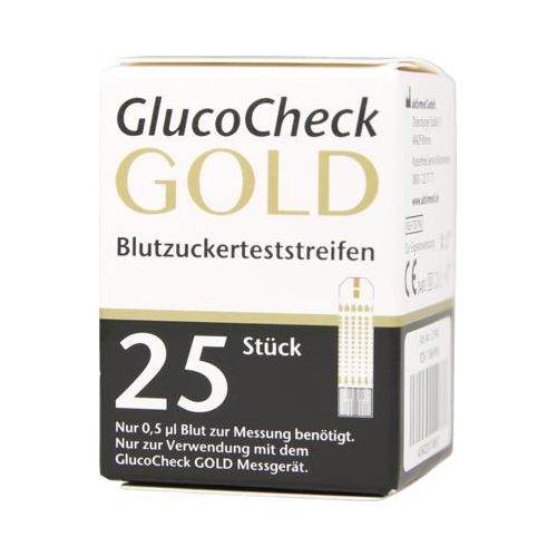 GLUCOCHECK GOLD Blutzuckerteststreifen 25 St