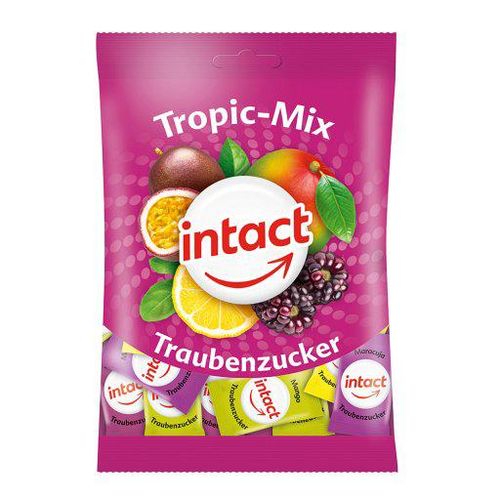 INTACT Traubenzucker Beutel Tropic-Mix 75 g