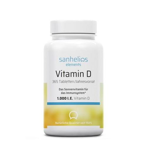 SANHELIOS Vitamin D 1.000 I.E. Tabletten 365 St