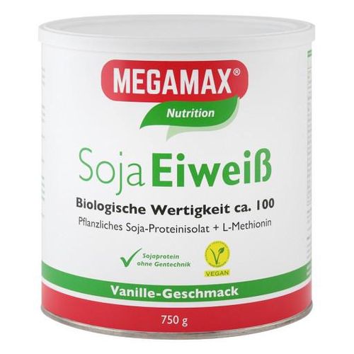 MEGAMAX Soja Eiweiß Vanille Pulver 750 g