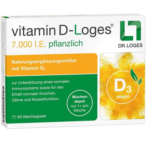 VITAMIN D-LOGES 7.000 I.E. pflanzlich Wochendepot 60 St