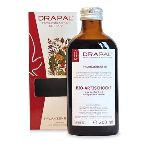 ARTISCHOCKEN BIO Pflanzensaft Drapal 200 ml